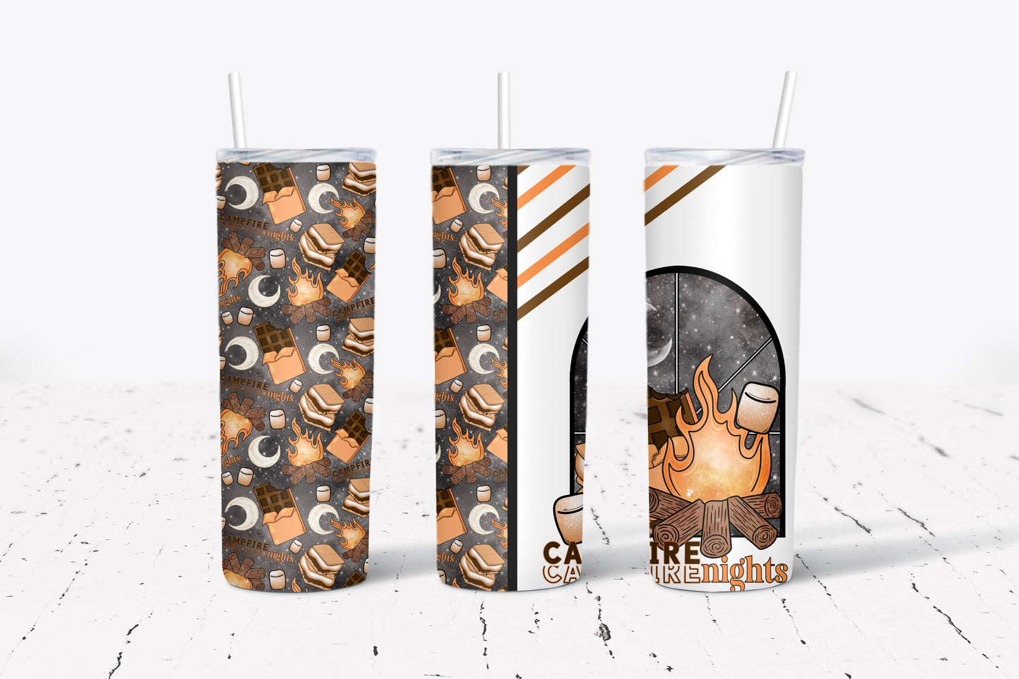 Camp Fire Nights Tumbler