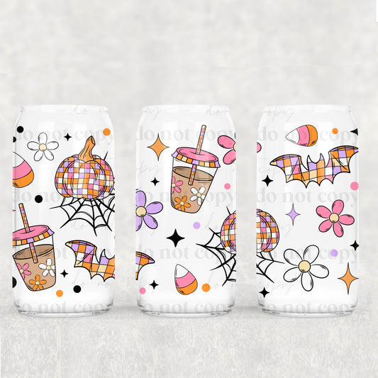 Retro Halloween Coffee - Frosted Cups