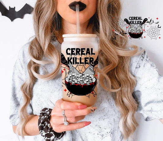 Cereal Killer Frosted Glass