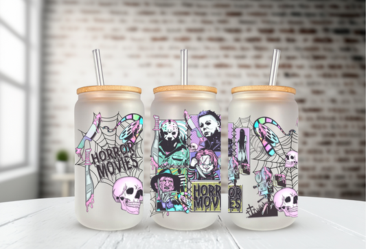 Horror Movies Frosted Glass