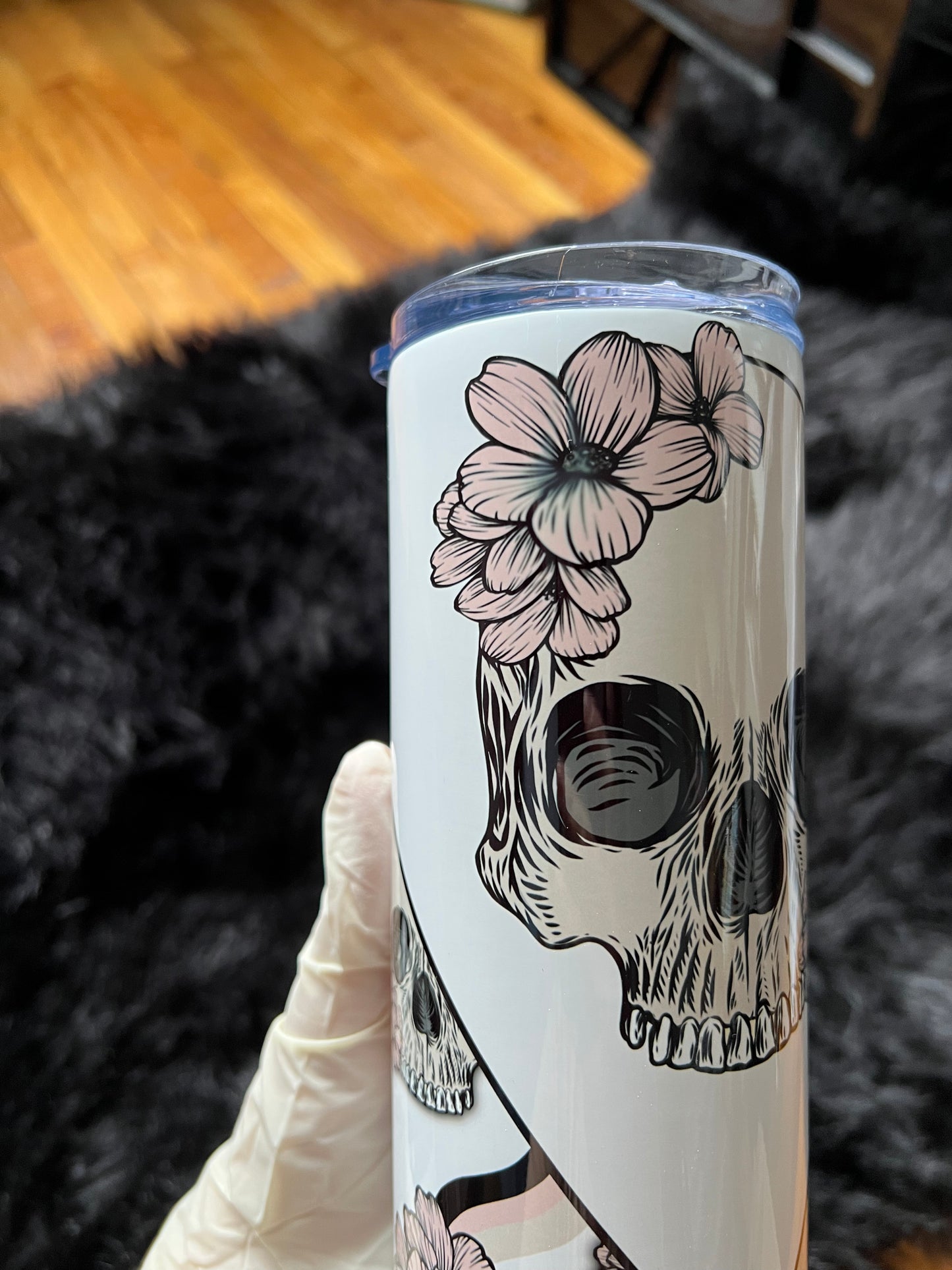 OOPSIE - Floral Skull Tumbler