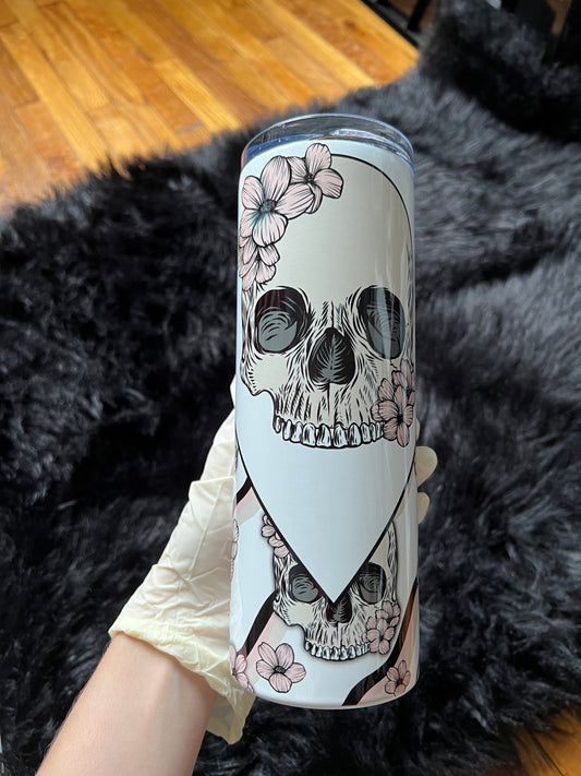 OOPSIE - Floral Skull Tumbler