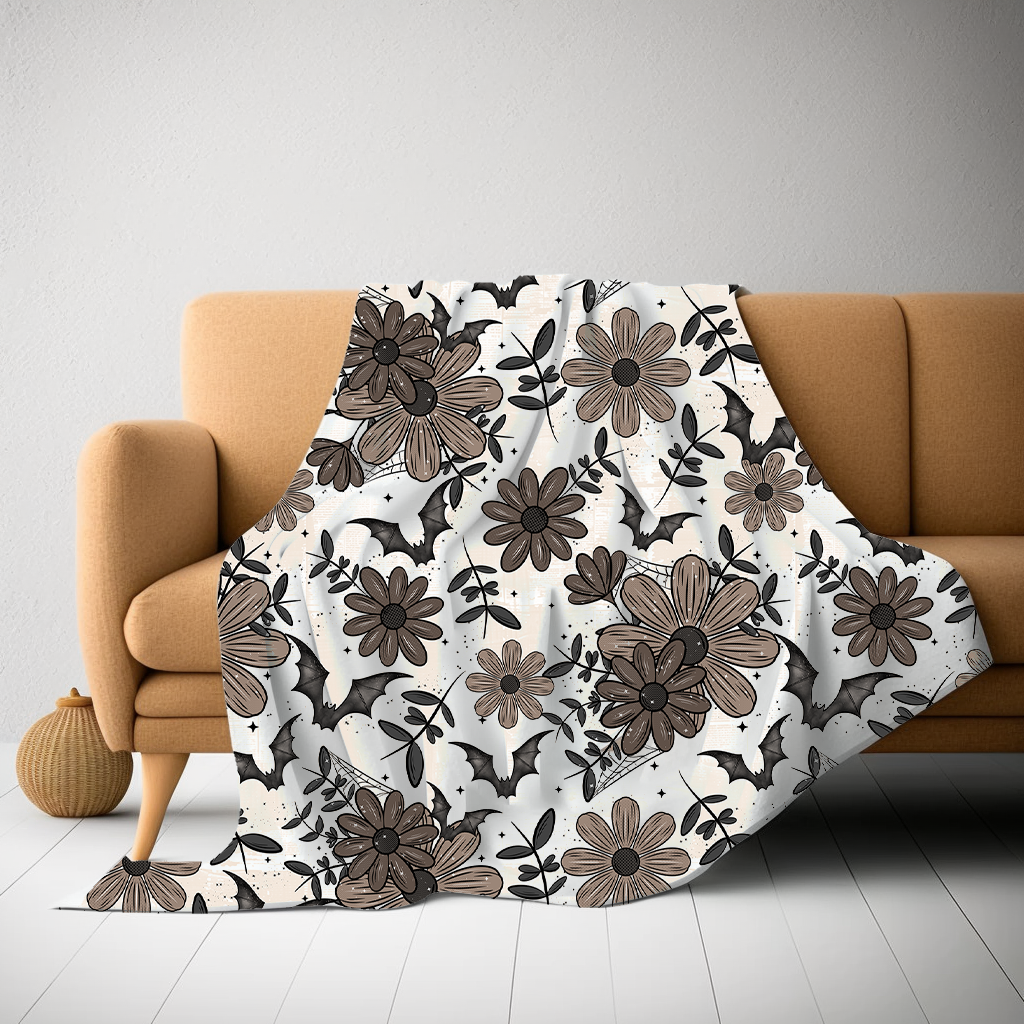 Spooky Floral Blanket